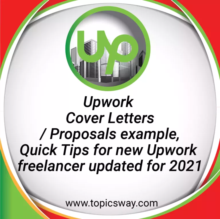 Upwork cover-letters